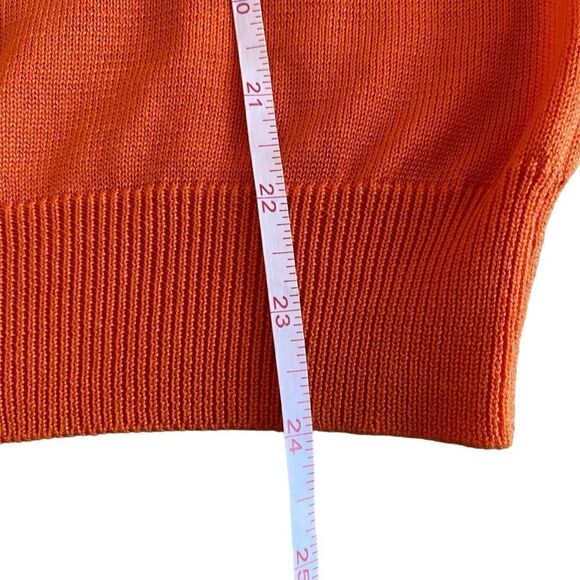 EUC Modcloth Happy Flower Orange Sweater - Picture 10 of 10